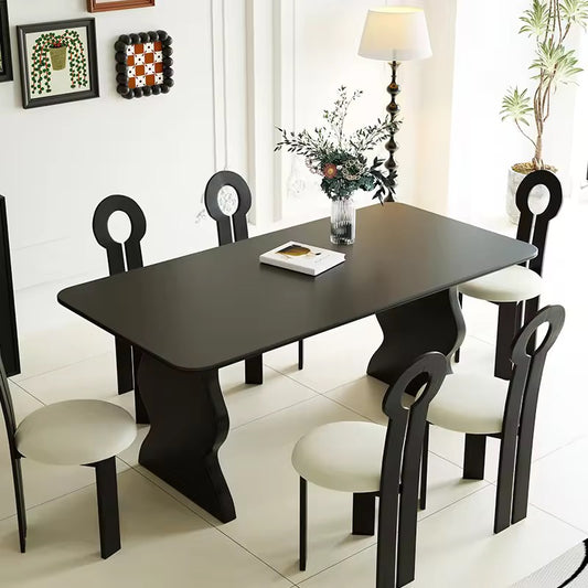 Tansa Dinning Set - solid teak wood dining set - The Flamingo Life