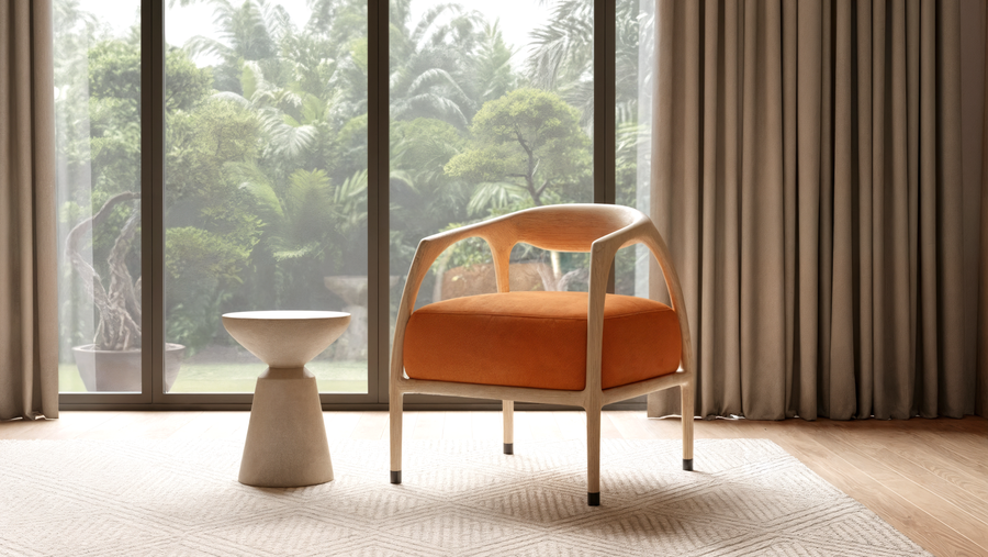 The Maru Teak Accent Chair