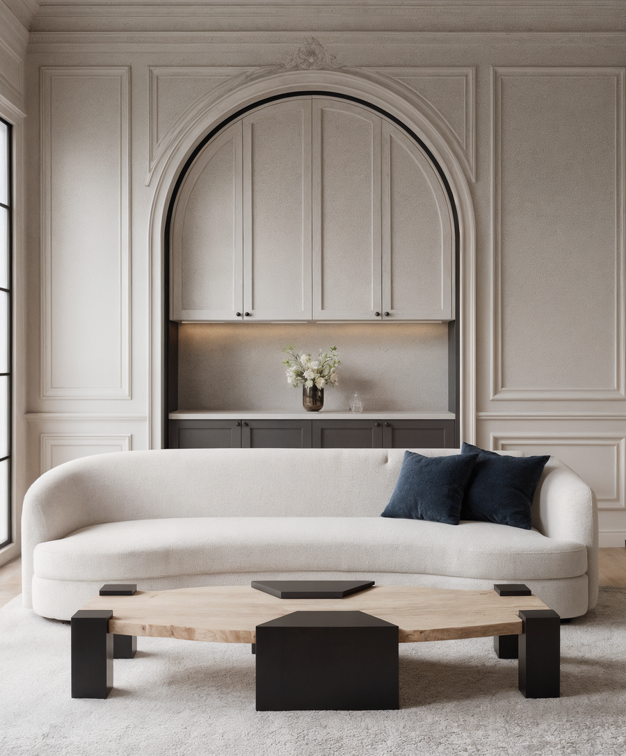 Tsuchi Japandi Marble Coffee Table