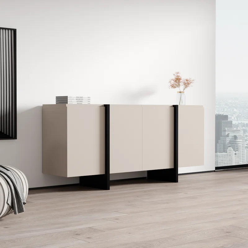 Uris Side Board/Console Japandi Veneer Sideboard