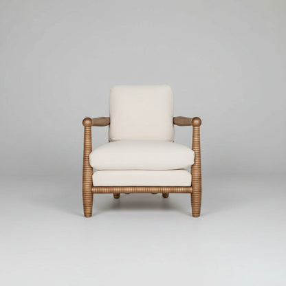 Yamuna Outdoor Teak Furniture – lounge chair view – luxury outdoor teak furniture India – The Flamingo Life