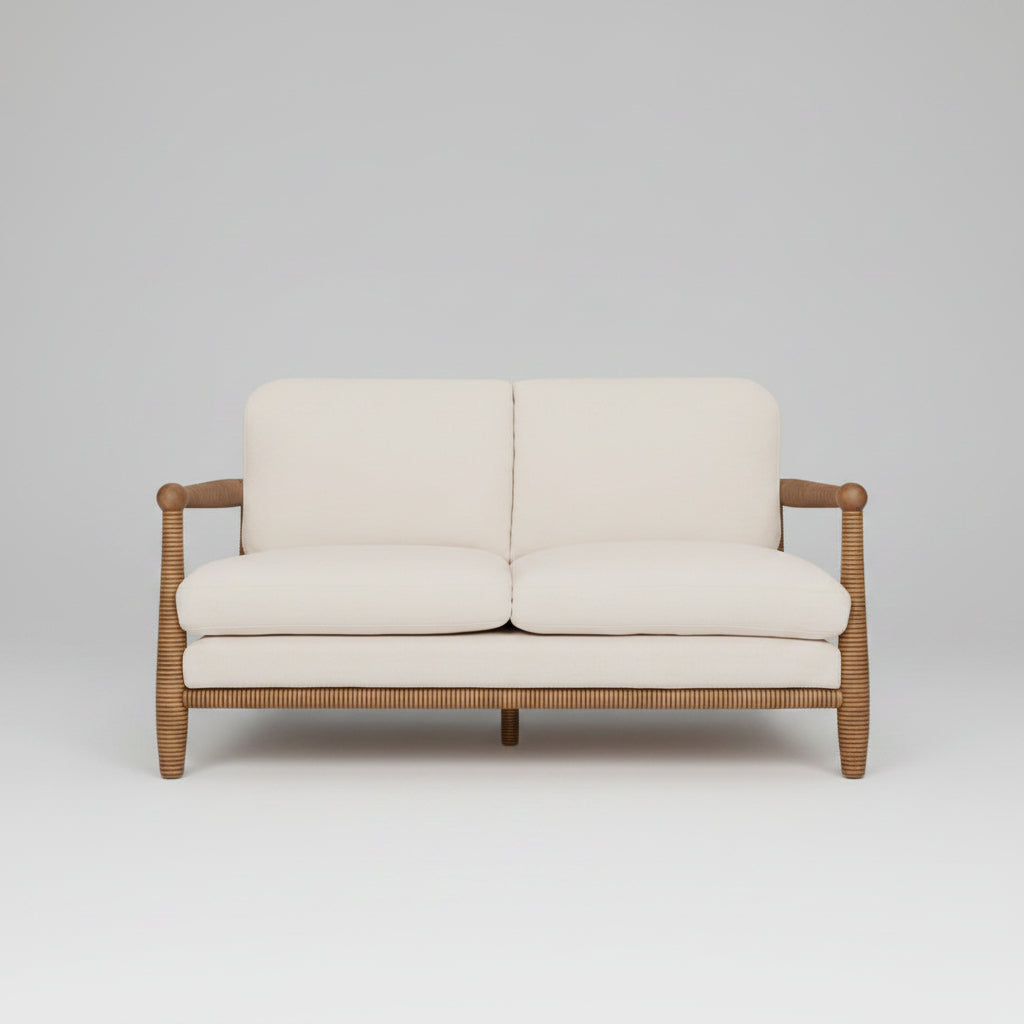Yamuna Outdoor Teak Furniture – sofa set view – luxury outdoor teak furniture India – The Flamingo Life