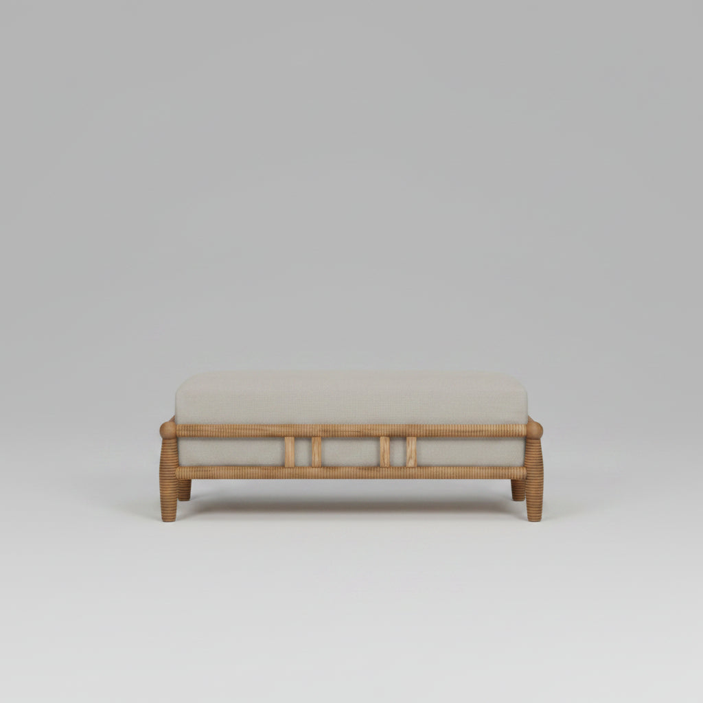 Yamuna Outdoor Teak Furniture – detail view – luxury outdoor teak furniture India – The Flamingo Life