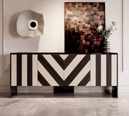 Zebra Abstract Entryway/ Foyer Console - console table - The Flamingo Life