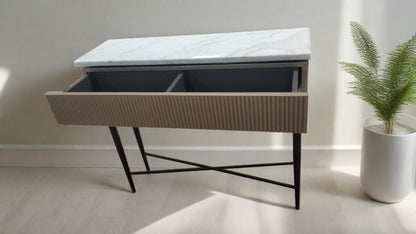 Perini Marble Top Entry Console