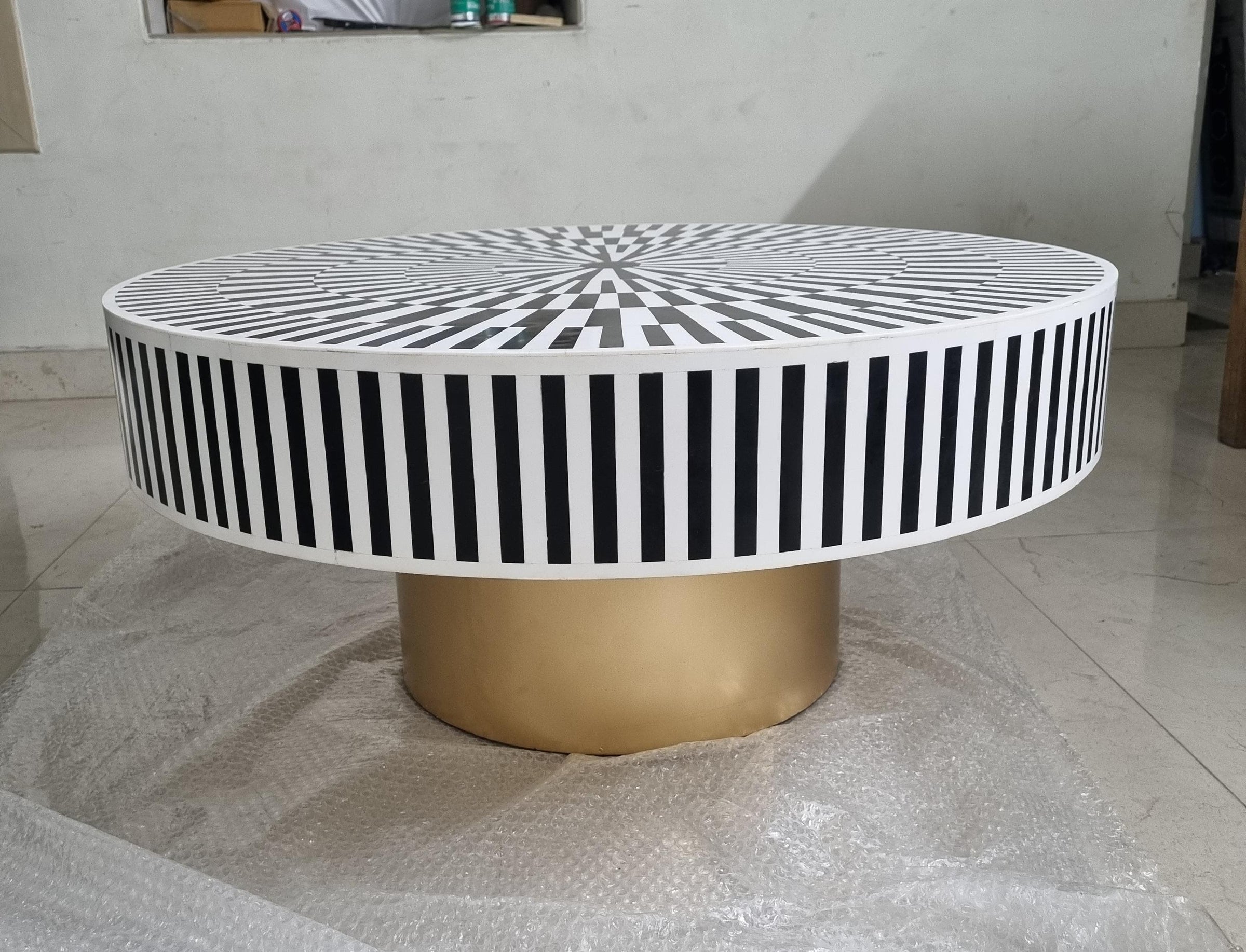 Bone Inlay Coffee Table