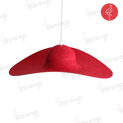 Mindy Quirky Hat Chandelier – side view – designer chandelier India – The Flamingo Life