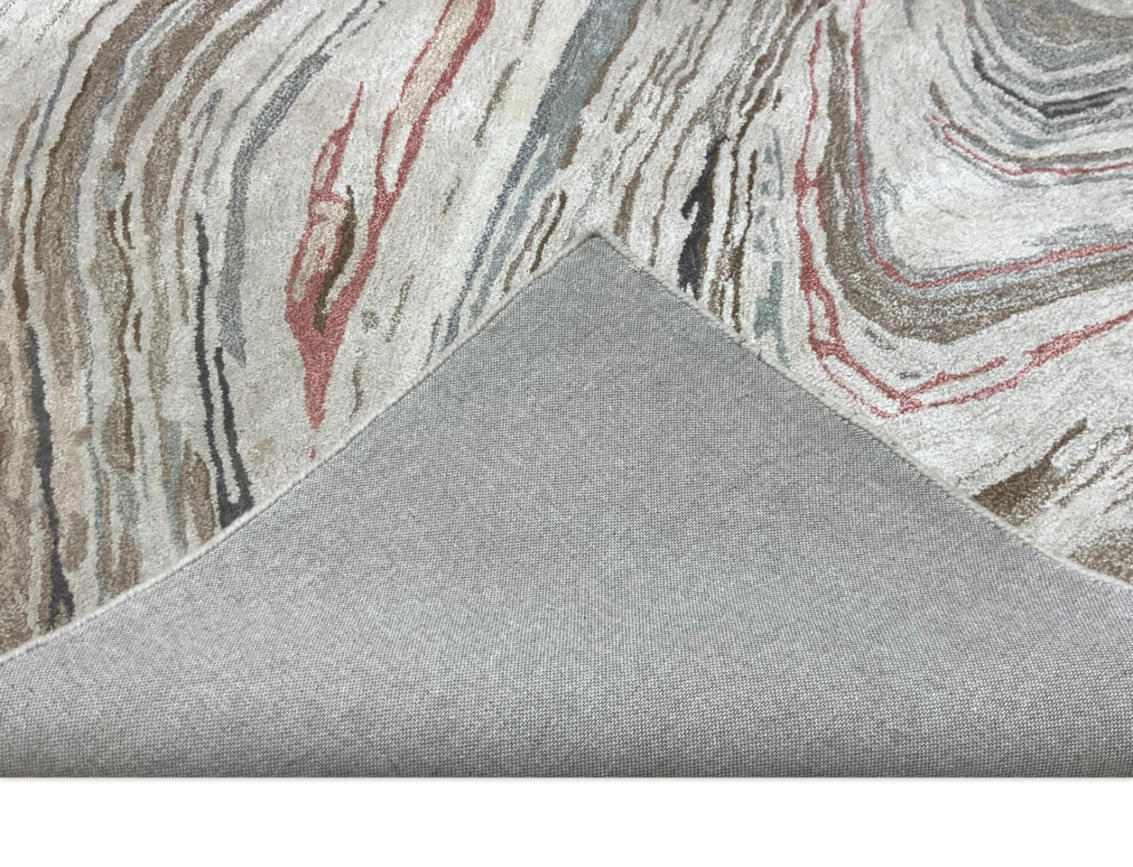 Premium Abstract Hand Tufted Carpet – detail – hand tufted abstract rug India – The Flamingo Life