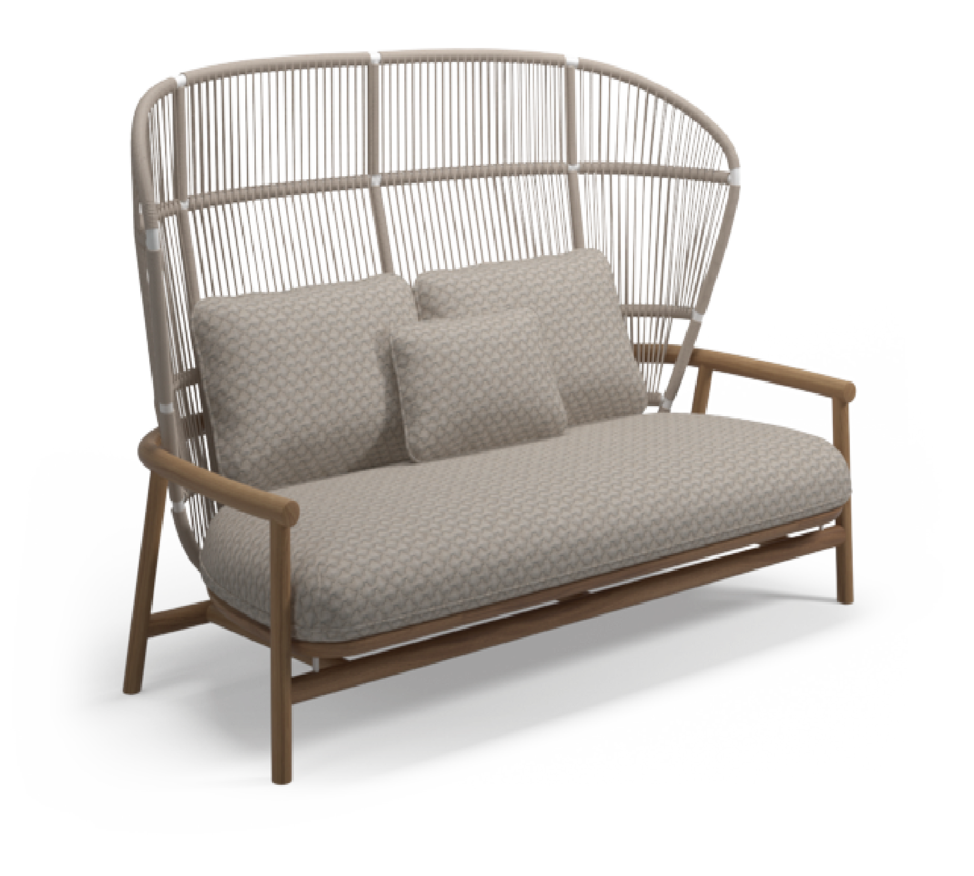 Kaveri Premium Outdoor Furniture lifestyle view - premium rope outdoor furniture - The Flamingo Life