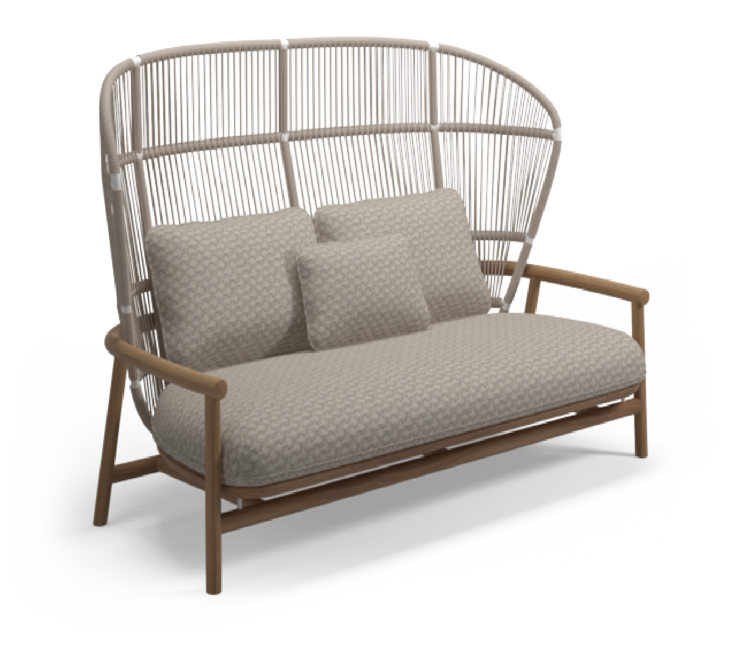 Kaveri Premium Outdoor Furniture lifestyle view - premium rope outdoor furniture - The Flamingo Life