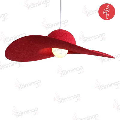 Mindy Quirky Hat Chandelier – angle view – designer chandelier India – The Flamingo Life
