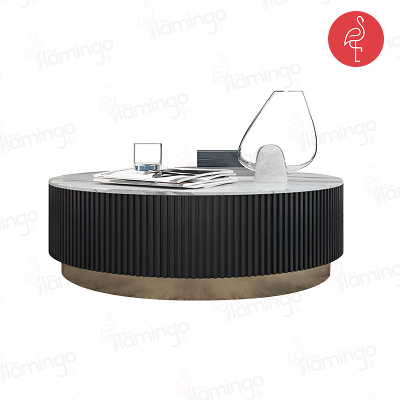 Saturn Round Louver Table