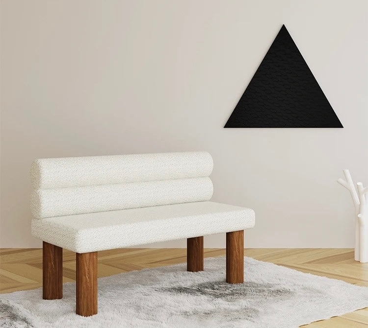 Minimalistic Japandi Style Couch detail view - Japandi sofa - The Flamingo Life