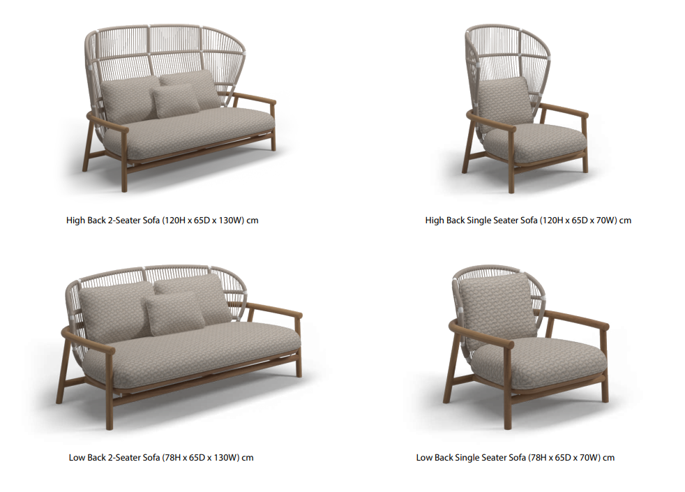Kaveri Premium Outdoor Furniture view 7 - premium rope outdoor furniture - The Flamingo Life