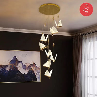 Firefly Luminous Hanging Light – bunch view – designer hanging light India – The Flamingo Life