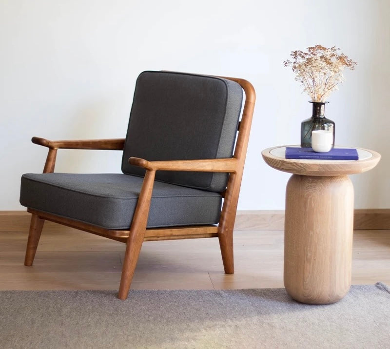 Serenity Table Set side view - Japandi furniture - The Flamingo Life