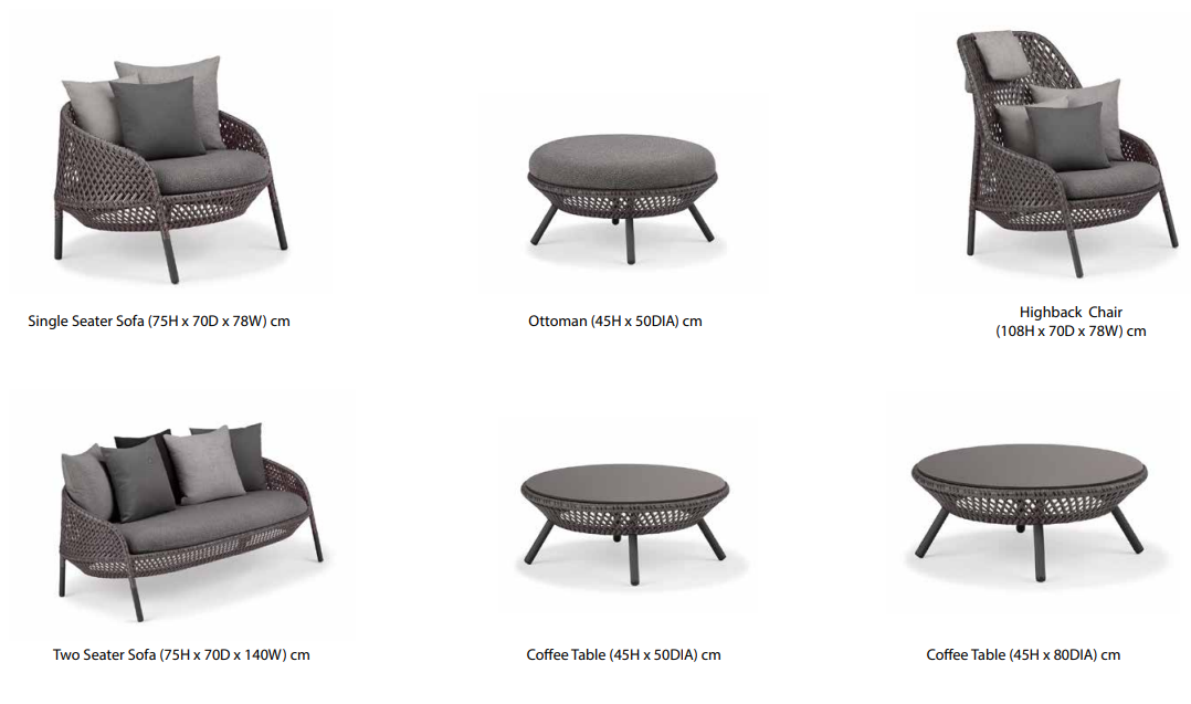 Ravi Premium Outdoor Set view 7 - outdoor furniture - The Flamingo Life