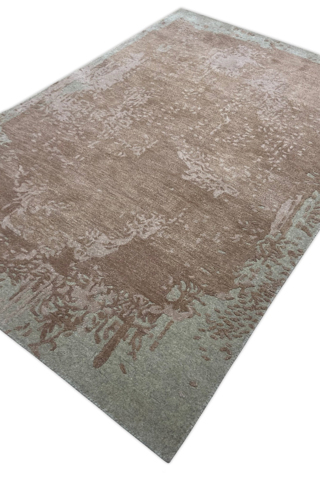 Premium Abstract Hand Tufted Carpet – detail – hand tufted rug India – The Flamingo Life
