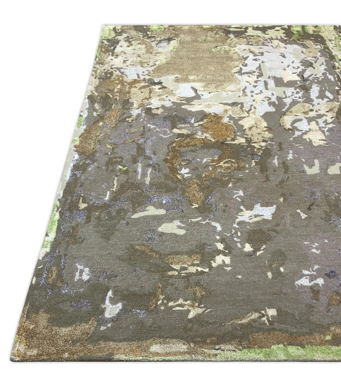 Premium Abstract Hand Tufted Carpet – detail – hand tufted abstract rug India – The Flamingo Life