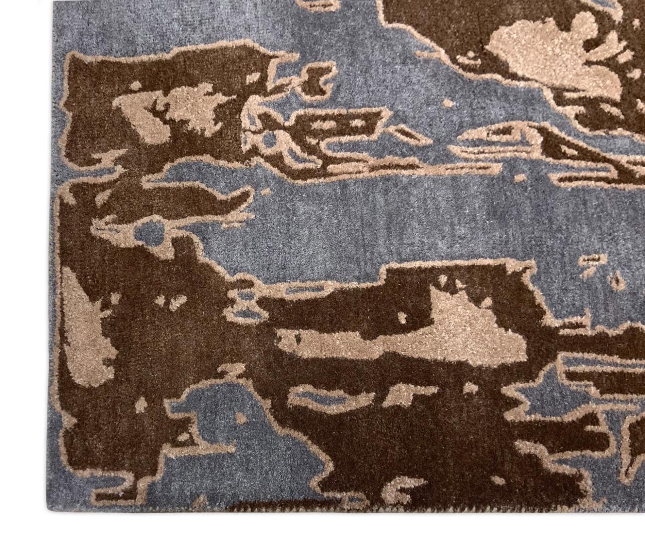 Premium Abstract Hand Tufted Carpet – pattern – abstract hand tufted rug India – The Flamingo Life