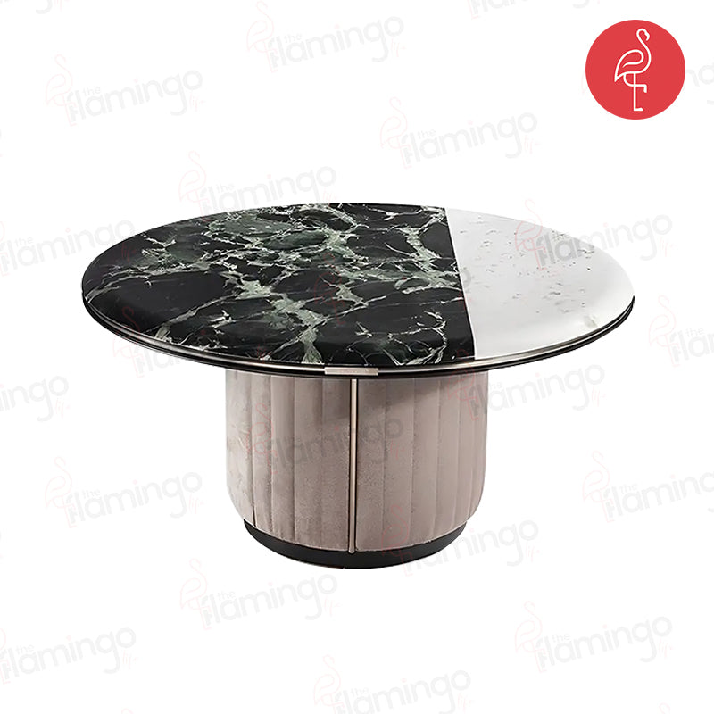 Onyx Cocktail Table Set side view - onyx stone furniture - The Flamingo Life