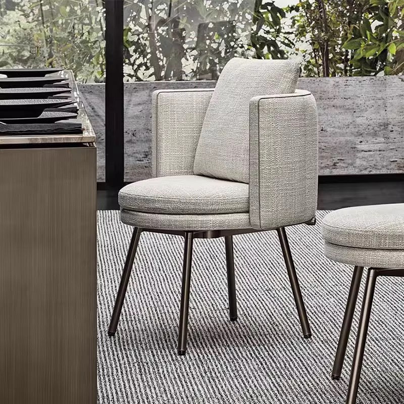 Exquisite Dinning Chair/Accent Chair close-up - premium leather accent chair - The Flamingo Life