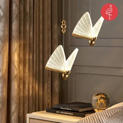 Firefly Luminous Hanging Light – side view – designer hanging light India – The Flamingo Life