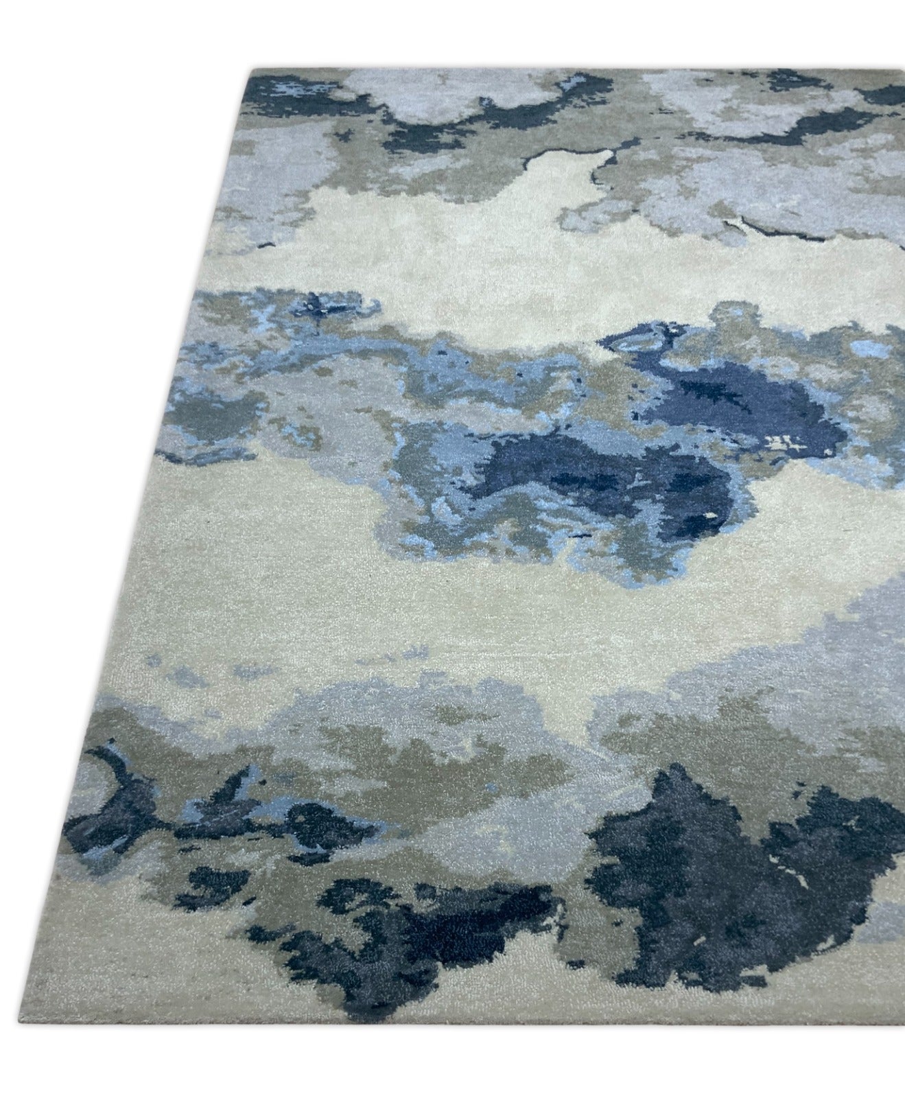 Premium Hand Tufted Abstract Carpet – detail – hand tufted abstract carpet India – The Flamingo Life