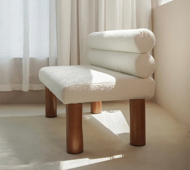 Minimalistic Japandi Style Couch side view - Japandi sofa - The Flamingo Life