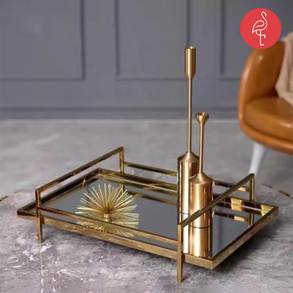 Retro Gold Queen Tray