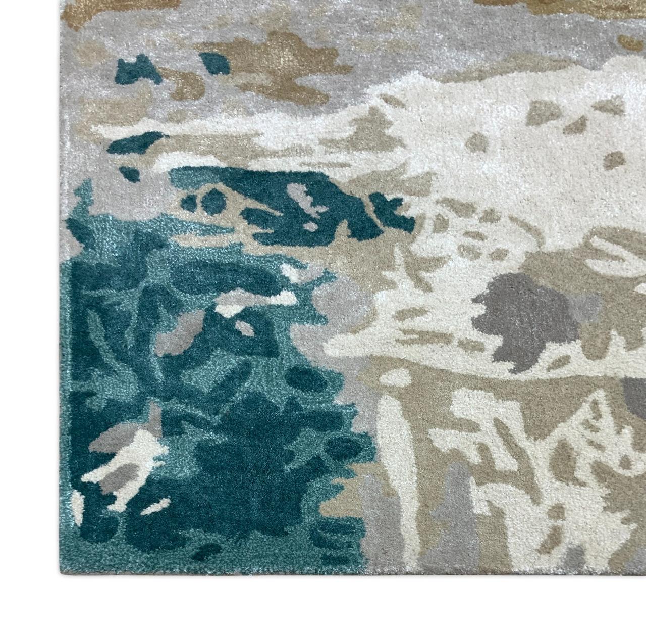 Premium Hand Tufted Abstract Carpet – styled – abstract carpet India – The Flamingo Life