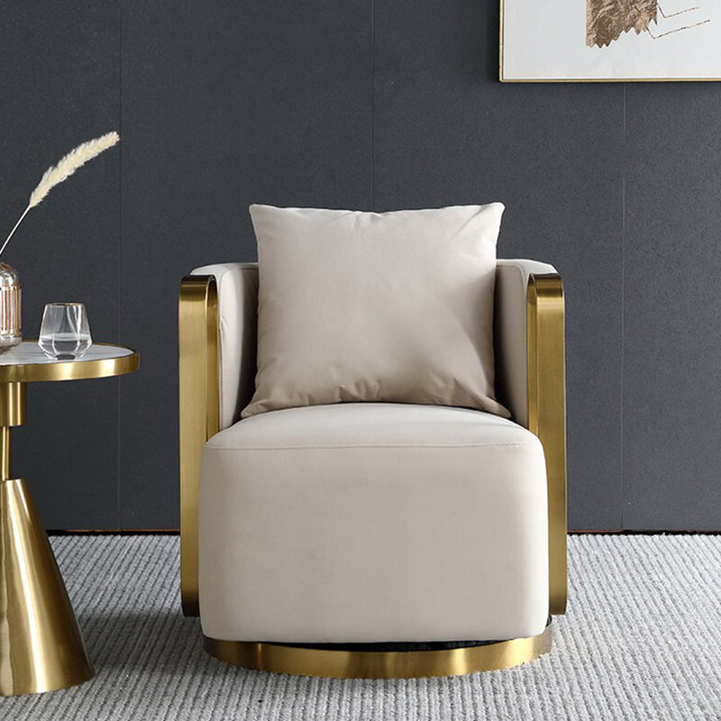 Denmark Luxury Chair detail view - velvet upholstery accent chair - The Flamingo Life